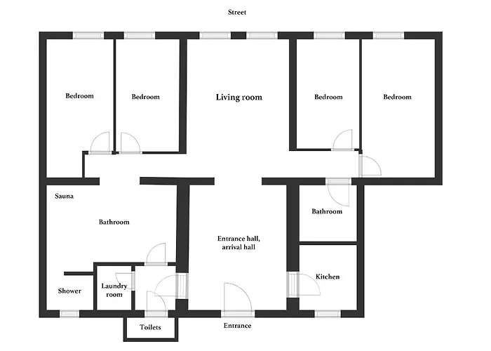 Apartamento 4br Artdeco Elegance With Sauna *